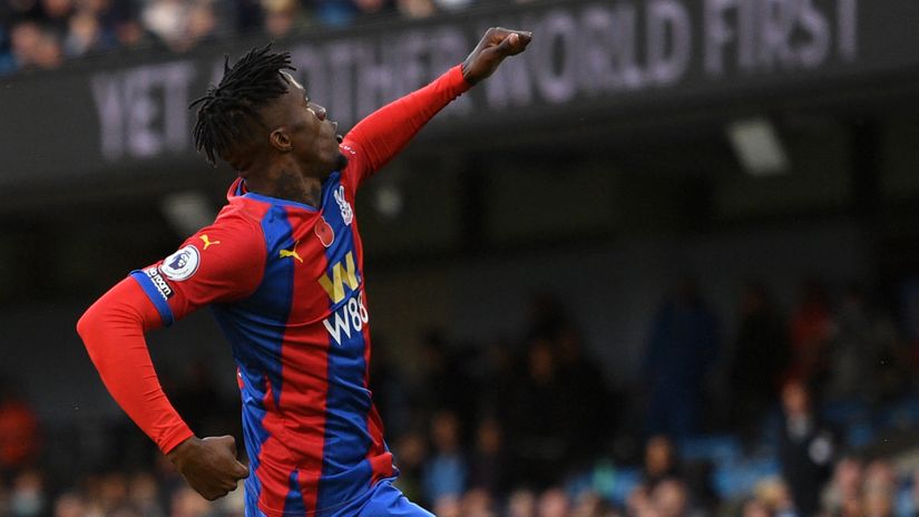 Black and proud: Zaha receives disgusting racist messages after destroying Manchester City