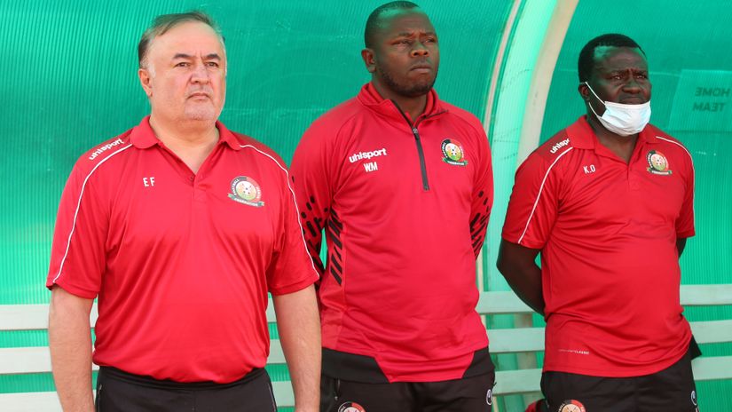 Harambee Stars technical bench © Mozzart Sport