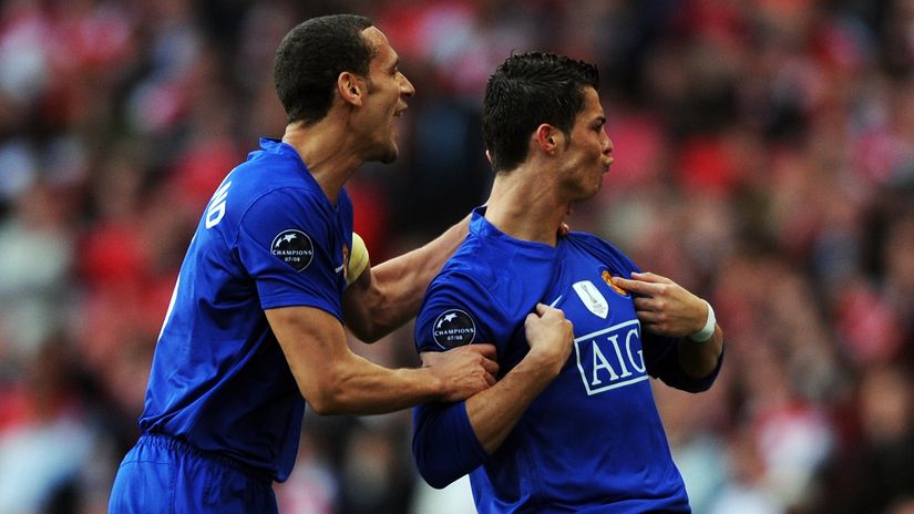 Ferdinand & Ronaldo back in 2009 (©Gallo Images)