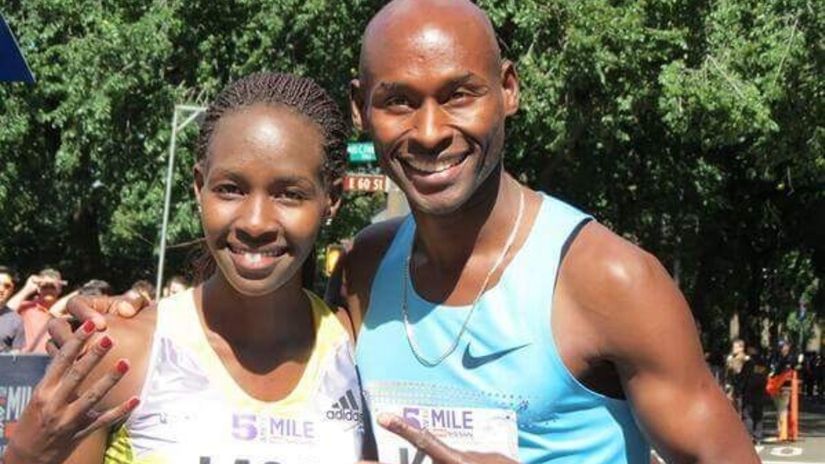 Viola Cheptoo and Bernard Lagat pose for a photo © Courtesy 