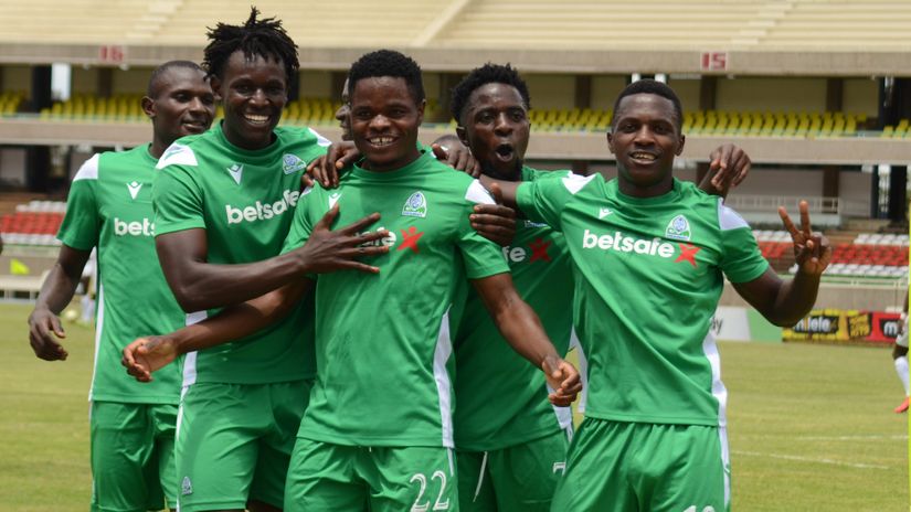Gor Mahia players celebrate after scoring © Mozzart Sport