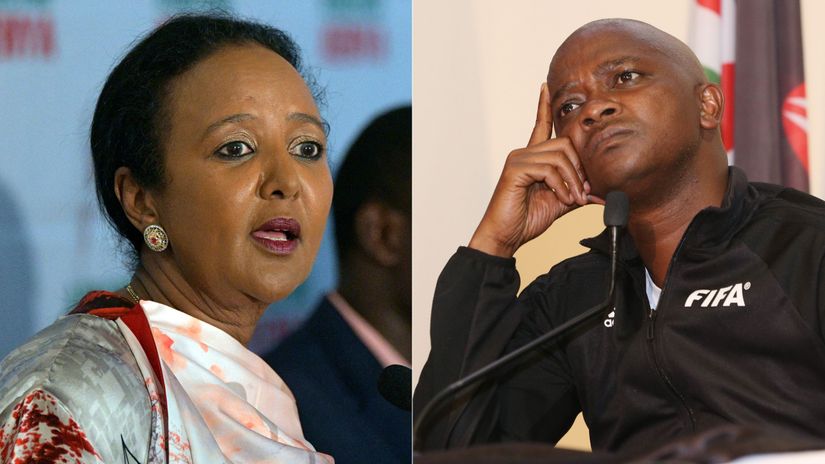 Amina Mohamed, Nick Mwendwa © AFP, Mozzart Sport