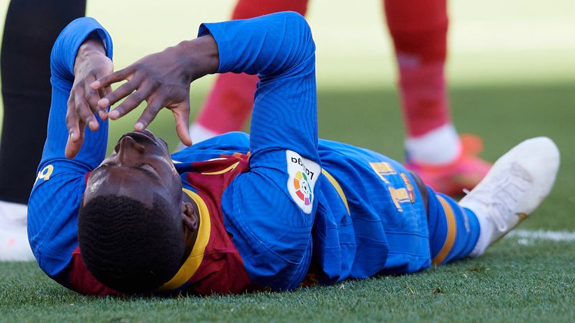 Bad luck personified: Ousmane Dembele (©AFP)