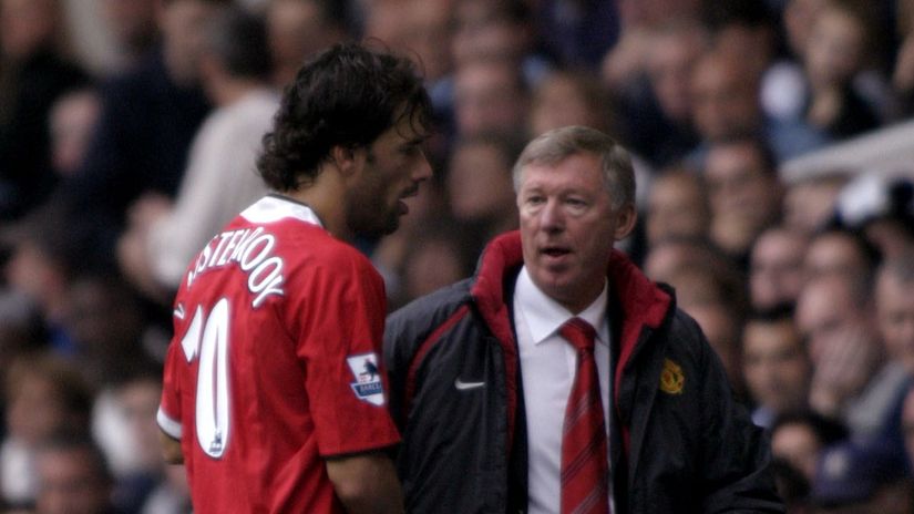 Van Nistelrooy & Ferguson (©Gallo Images)
