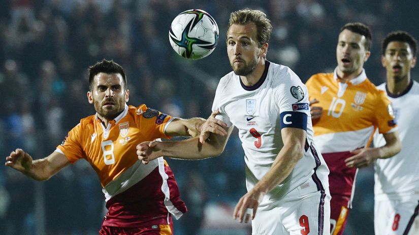 Four goals in a 10-0 win: Harry Kane (©AFP)