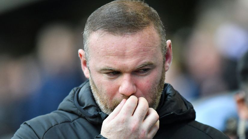 Worrying times for Derby County and Wayne Rooney (©AFP)