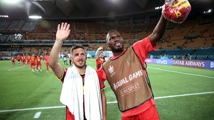 Hazard & Benteke (©Gallo Images)