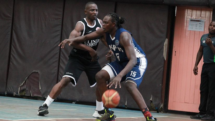 KPA's Frankline  Omondi shields the ball from Ulinzi's Byron Mabonga © Courtesy 