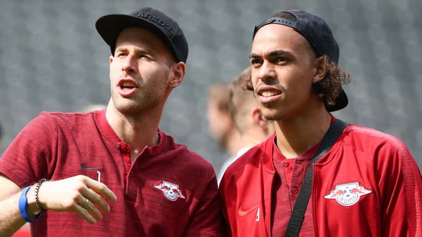 Both positive: Peter Gulacsi and Yussuf Poulsen