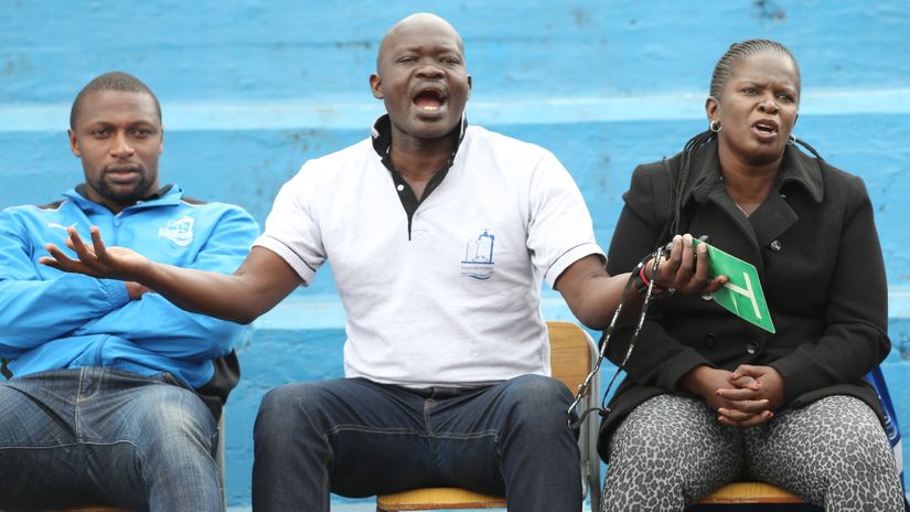 Jack Ochieng gestures in a past match @Mozzart Sport