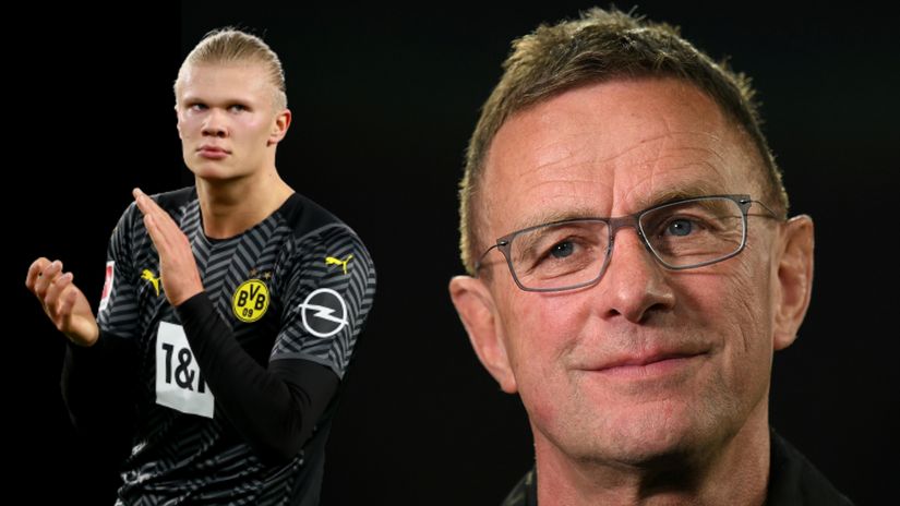 Haaland's signing could bring a bigger smile on Rangnick's face (©Gallo Images)