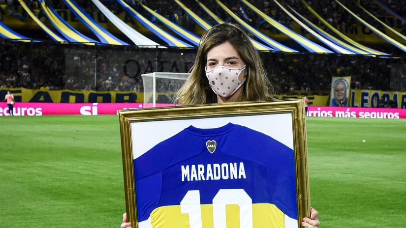 Dalma Maradona honoured by Boca Juniors (©Gallo Images)