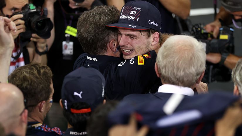 Max Verstappen celebrates (©Gallo images)