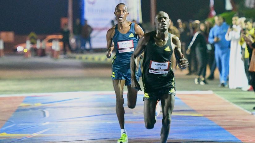 Philemon Kiplimo finishes ahead of Collins Koros © Courtesy