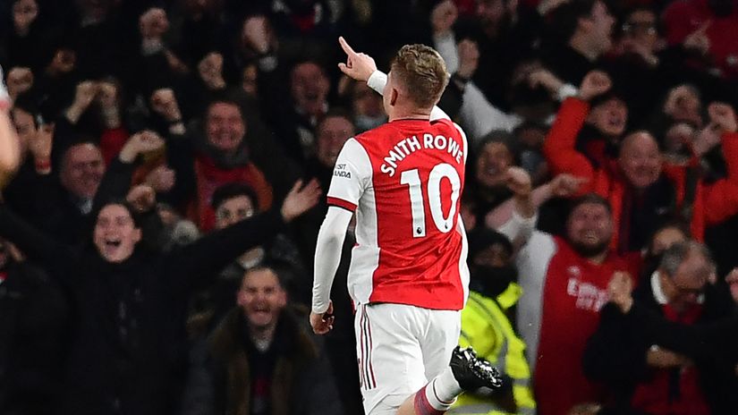 Emile Smith Rowe sealed the points late on (©AFP)