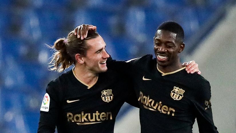 Griezmann & Dembele (©Gallo Images)