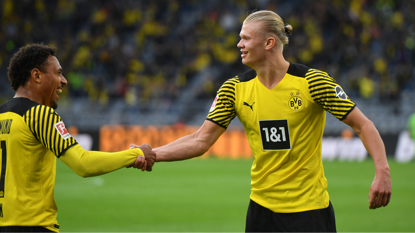 Malen and Haaland (©AFP)