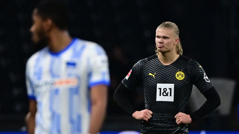 Hertha triumph today with Haaland managing no goals (©AFP)