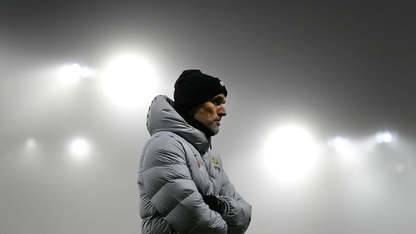 Thomas Tuchel against the Wolves on Sunday (©Gallo images)