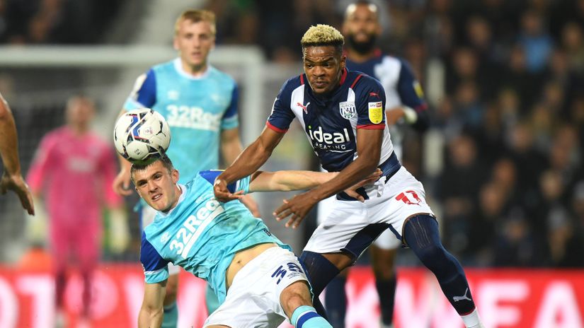 A moment from the latest Derby vs WBA clash in September (©Tony Marshall/Getty Images)