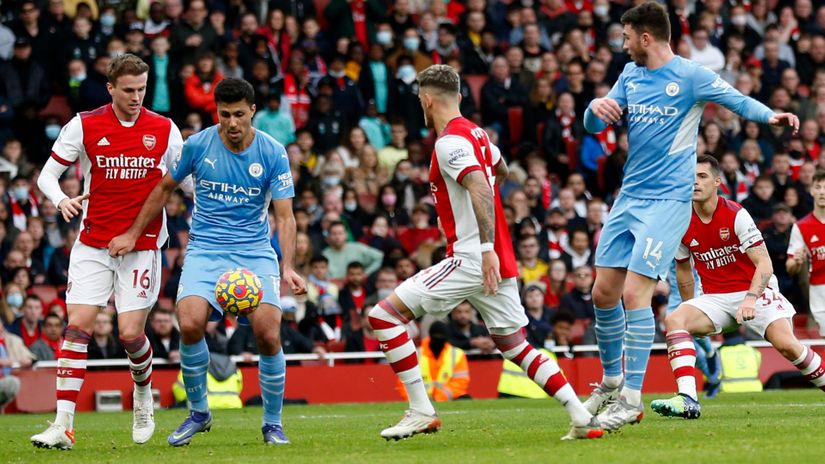 Rodri shocks the Emirates (©AFP)