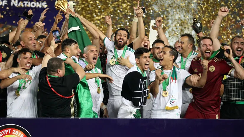2019 AFCON winners celebrate lifting their second title
