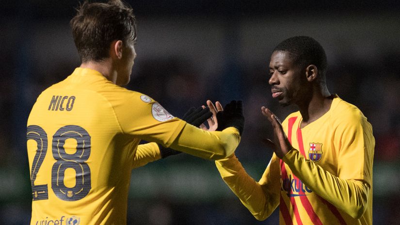 Nico and Dembele (©AFP)