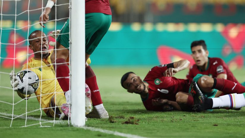 Salim Ben Boina was almost like a wall for Morocco (AFP)