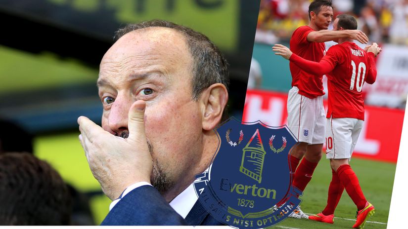 Rafa Benitez, Rooney and Lampard (©Stephen Pond/Getty Images/)