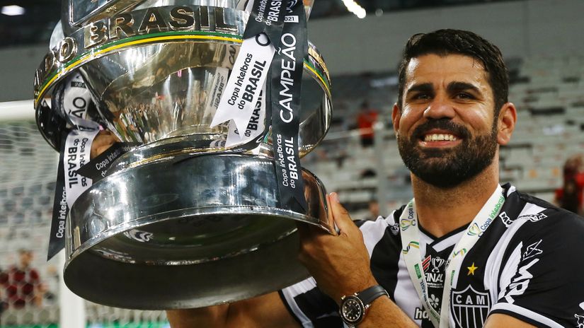 Diego Costa won the Brazilian Serie A with the Atletico Mineiro (©AFP)