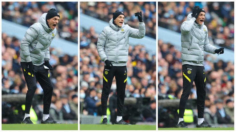 Thomas Tuchel during the Man City tie a few days ago (©James Gill - Danehouse/Getty Images)