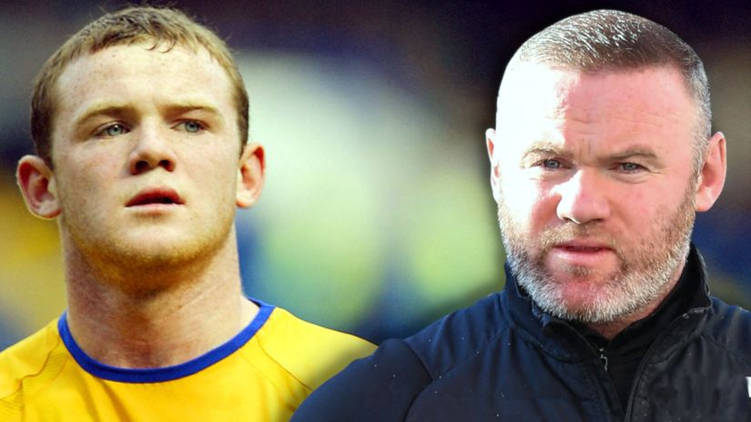 Everton's Wayne Rooney and Derby County's Wayne Rooney (©AFP)