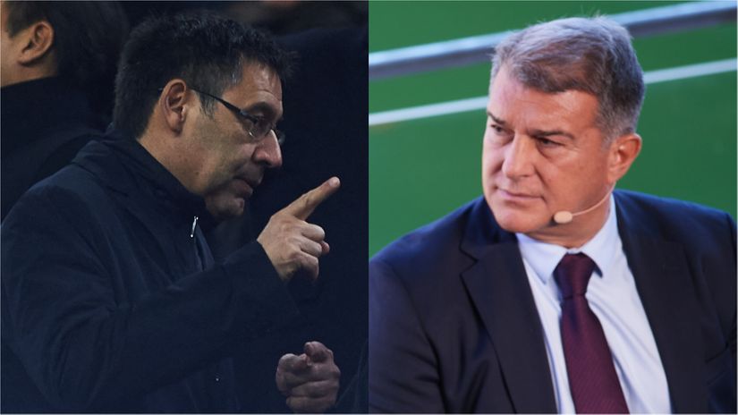 Bartomeu & Laporta (©Gallo Images, AFP)