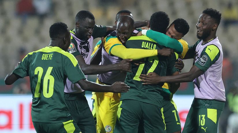 The Lions celebrate (©AFP)