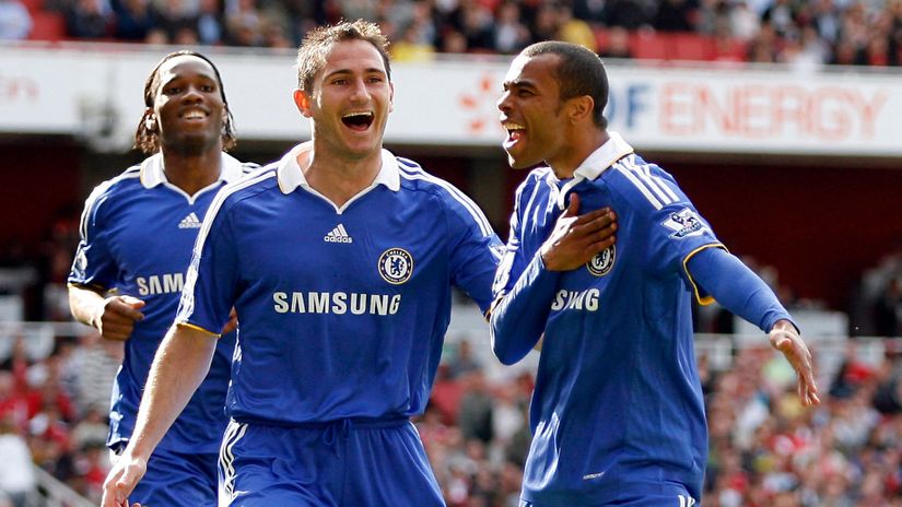 Glory days: Frank Lampard and Ashley Cole in 2009 (©AFP)