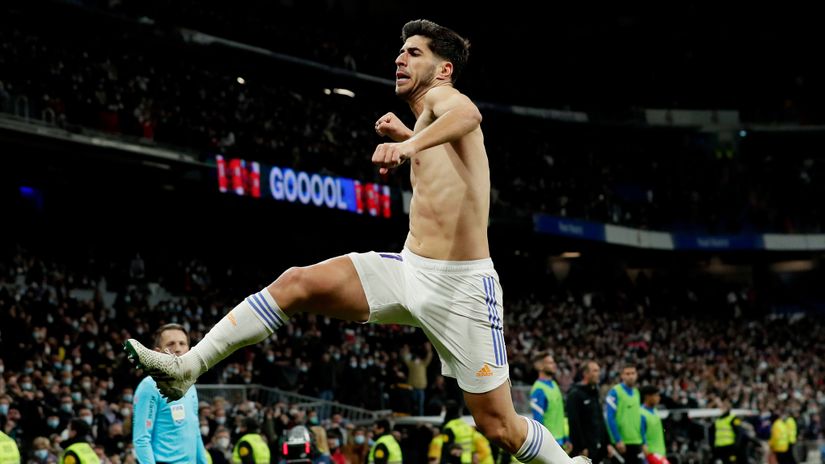 Asensio celebrating (©Gallo Images)