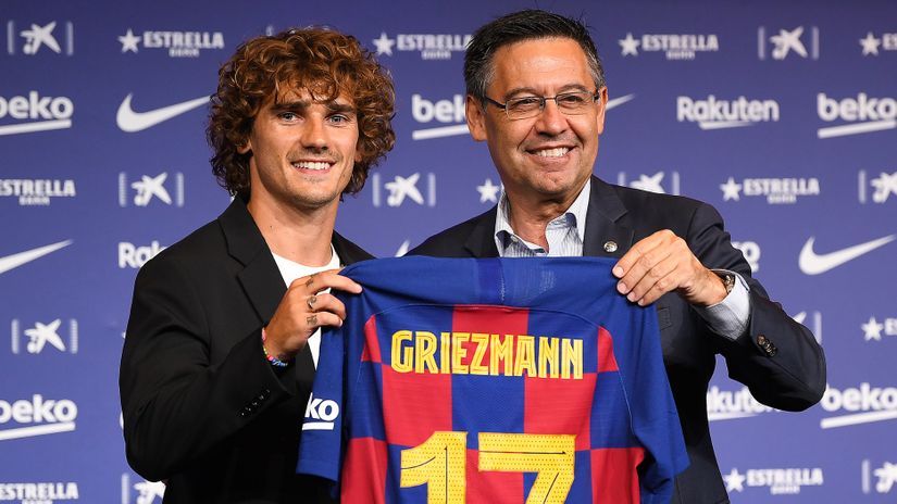 Griezmann & Bartomeu (©Gallo Images)