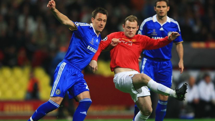 Rooney tackles Terry back in 2008 (©Jamie McDonald/Getty Images)