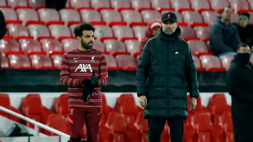 Salah & Klopp (©Gallo Images)