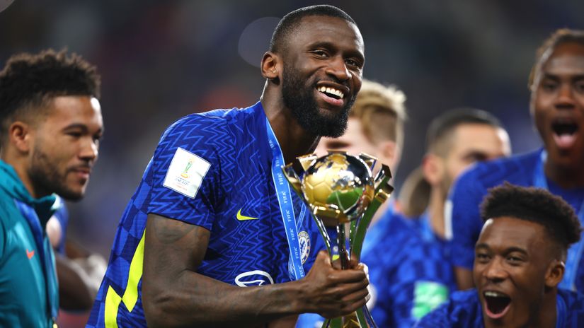 Rudiger with the FIFA Club World Cup trophy (©Gallo Images)