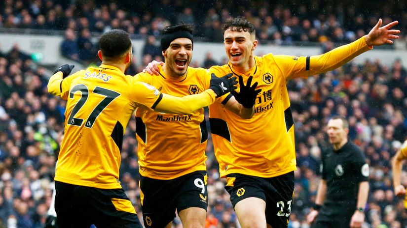 Wolves celebrated last weekend in North London (©AFP)