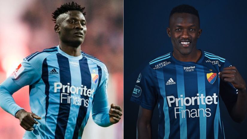 Michael Olunga, Frank Odhiambo © Djurgårdens 