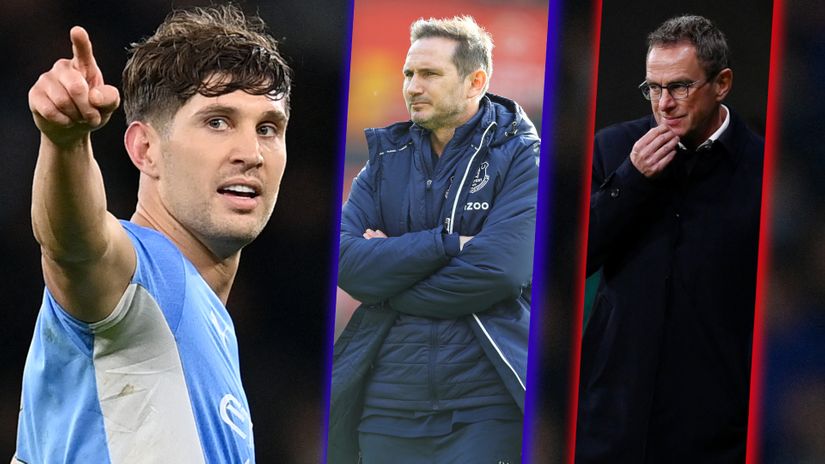 John Stones, Frank Lampard and Ralf Rangnick (©AFP)