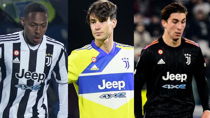 Marley Ake, Matias Soule and Fabio Miretti (©AFP)