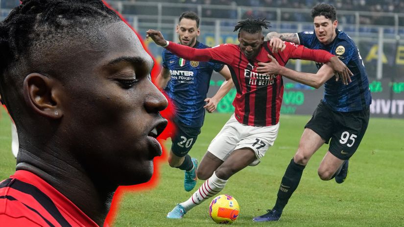 Rafael Leao will take on Inter defenders again (©AFP)