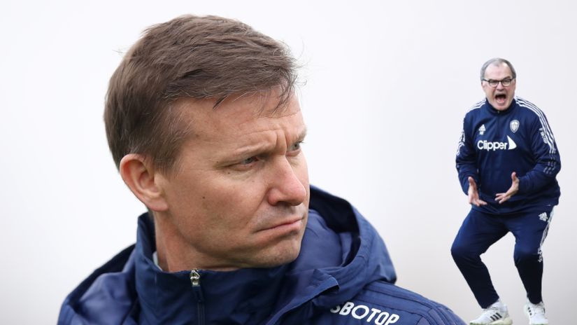 Jesse Marsch and Marcelo Bielsa (©Gallo images)