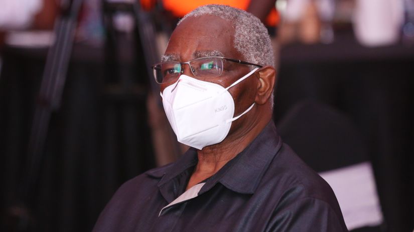 Football Kenya Federation Caretaker Committee Chair Justice (Rtd) Aaron Ringera © Mozzart Sport