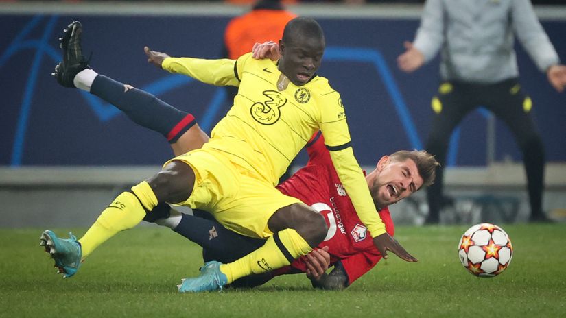 N'Golo Kante survived all challenges from Xeka (©AFP)