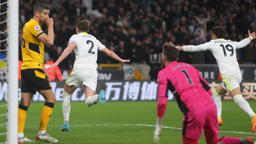 Leeds United players celebrating (©AFP)