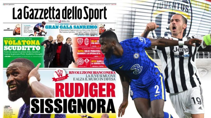 Italian media are sure this is it for Rudiger